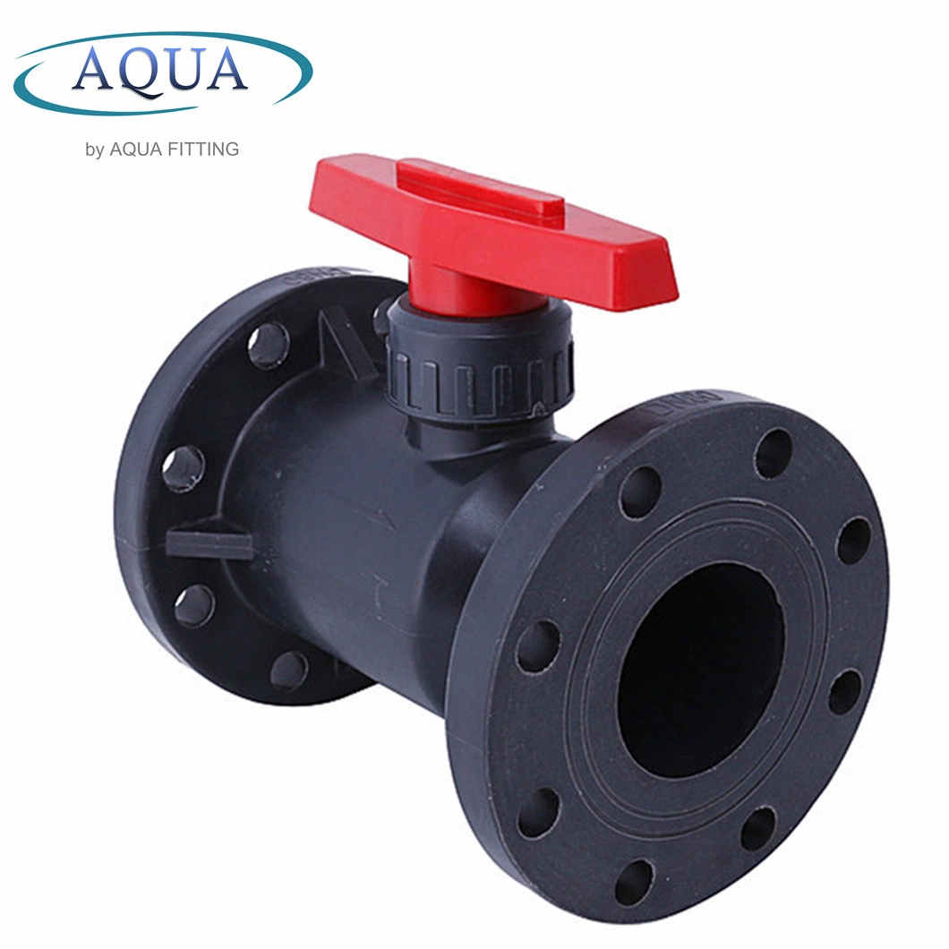 High Quality Industrial PVC Plastic UPVC Flange Ball Valve